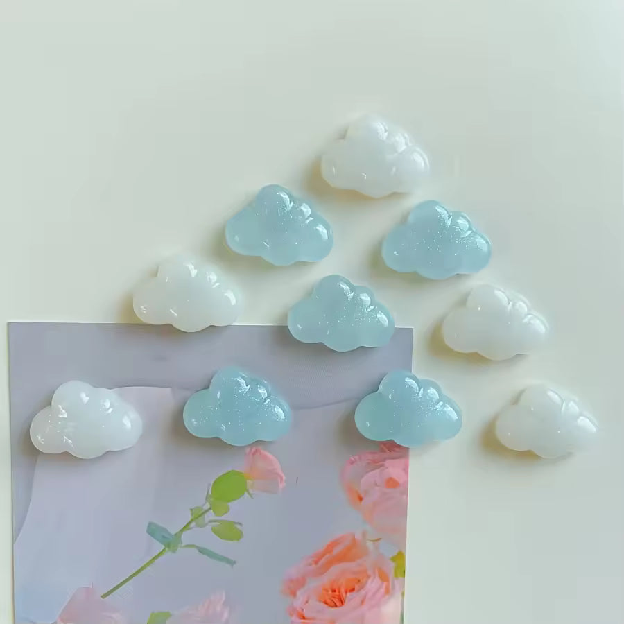Shiny Clouds Mini Magnets
